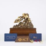 Quà tặng Cây Tùng Bonsai dát vàng 24k ACT GOLD ISO 9001:2015 (mẫu 2)