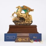 Quà tặng Ngựa Cây Tùng 24k ACT GOLD ISO 9001:2015 (Mẫu 3)