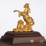 Quà tặng Ngựa Tài Lộc dát vàng 24k ACT GOLD ISO 9001:2015 (Mẫu 2)