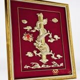 Quà tặng Tranh Rồng dát vàng 24k ACT GOLD ISO 9001:2015