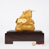 Quà tặng tượng Thiềm Thừ dát vàng 24k ACT GOLD ISO 9001:2015