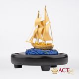 Quà tặng Thuyền Buồm dát vàng 24k ACT GOLD ISO 9001:2015
