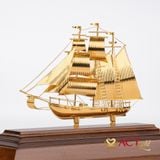 Quà tặng Thuyền Buồm mạ vàng 24k ACT GOLD ISO 9001:2015 (Mẫu 77)