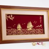 Tranh Thuyền dát vàng 24k ACT GOLD ISO 9001:2015