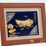 Tranh Cá Rồng dát vàng 24k ACT GOLD ISO 9001:2015 (Mẫu 1)