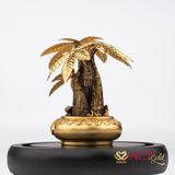 Quà tặng Chậu Cây Kim Ngân dát vàng 24k ACT GOLD ISO 9001:2015(Mẫu 3)