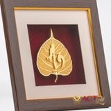 Tranh Chữ An Lá Bồ Đề Dát Vàng 24K ACT GOLD ISO 9001:2015