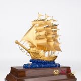 Quà tặng Thuyền Buồm dát vàng 24k ACT GOLD ISO 9001:2015 (Mẫu 99)