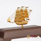 Quà tặng Thuyền Buồm dát vàng 24k ACT GOLD ISO 9001:2015