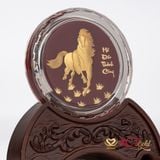 Quà tặng Chặn Giấy Ngựa Pha Lê Vàng Lá 24k ACT GOLD ISO 9001:2015 (Mẫu 4)