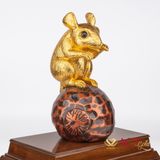 Quà tặng Tượng Chuột dát vàng 24k ACT GOLD ISO 9001:2015