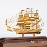 Quà tặng Thuyền Buồm mạ vàng 24k ACT GOLD ISO 9001:2015 (Mẫu 55)