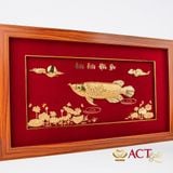 Tranh Cá Rồng dát vàng 24k ACT GOLD ISO 9001:2015