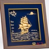Tranh Thuyền dát vàng 24k ACT GOLD ISO 9001:2015
