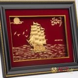 Tranh Thuyền dát vàng 24k ACT GOLD ISO 9001:2015 - Mẫu 49