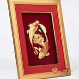 Quà tặng Tranh Song Ngư dát vàng 24k ACT GOLD ISO 9001:2015