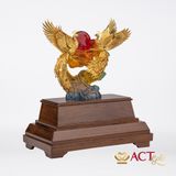 Quà tặng Loan Phượng dát vàng 24k ACT GOLD ISO 9001:2015