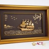 Tranh Thuyền mạ vàng 24k ACT GOLD ISO 9001:2015 (Mẫu 40)