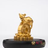 Quà tặng Tượng Chuột dát vàng 24k ACT GOLD ISO 9001:2015(Mẫu 1)