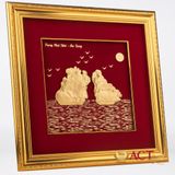 Tranh Vịnh Hạ Long dát vàng 24k ACT GOLD ISO 9001:2015