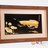 Tranh Cá Rồng dát vàng 24k ACT GOLD ISO 9001:2015 (Mẫu 6)
