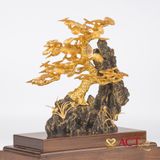 Quà tặng Cây Tùng Bonsai dát vàng 24k ACT GOLD ISO 9001:2015