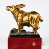 Quà tặng Tượng Trâu dát vàng 24k ACT GOLD ISO 9001:2015 (Mẫu 9)