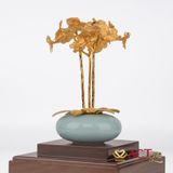 Quà tặng Bình Hoa Lan 3 Cành dát vàng 24k ACT GOLD ISO 9001:2015