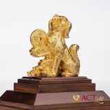 Quà tặng Tuất Phú Quý dát vàng 24k ACT GOLD ISO 9001:2015 (Mẫu 2)