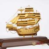 Quà tặng Thuyền Buồm mạ vàng 24k ACT GOLD ISO 9001:2015 (Mẫu 203)