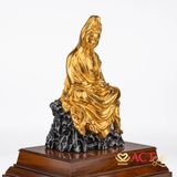 Tượng Quán Thế Âm Bồ Tát dát vàng 24k ACT GOLD ISO 9001:2015