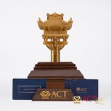 Quà tặng Chùa Một Cột dát vàng 24k ACT GOLD ISO 9001:2015