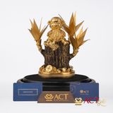 Quà tặng Khỉ Tài Lộc Vàng Lá 24k ACT GOLD ISO 9001:2015