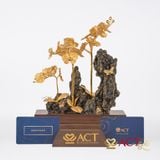 Quà tặng Lan Hồ Điệp Tiểu Cảnh dát vàng 24k ACT GOLD ISO 9001:2015 (mẫu 2)