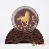 Quà tặng Chặn Giấy Ngựa Pha Lê Vàng Lá 24k ACT GOLD ISO 9001:2015 (Mẫu 4)