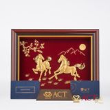 Tranh Song Mã dát vàng 24k ACT GOLD ISO 9001:2015