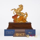 Quà tặng Ngựa Như Ý dát vàng 24k ACT GOLD ISO 9001:2015