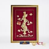 Quà tặng Tranh Rồng dát vàng 24k ACT GOLD ISO 9001:2015