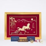 Tranh Song Mã dát vàng 24k ACT GOLD ISO 9001:2015