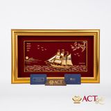 Tranh Thuyền dát vàng 24k ACT GOLD ISO 9001:2015 (Mẫu 38)
