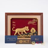 Tranh Hổ dát vàng 24k ACT GOLD ISO 9001:2015 (Mẫu 5)