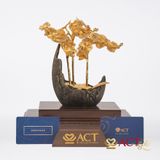 Quà tặng Lan Hồ Điệp Tiểu Cảnh Dát Vàng 24k ACT GOLD ISO 9001:2015 (Mẫu 1)