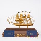 Quà tặng Thuyền Buồm mạ vàng 24k ACT GOLD ISO 9001:2015 (Mẫu 55)
