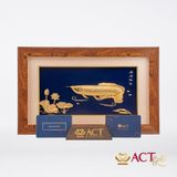 Tranh Cá Rồng dát vàng 24k ACT GOLD ISO 9001:2015 (Mẫu 4)