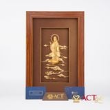 Tranh Quán Thế Âm Bồ Tát dát vàng 24k ACT GOLD ISO 9001:2015 (Mẫu 4)