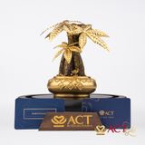Quà tặng Chậu Cây Kim Ngân dát vàng 24k ACT GOLD ISO 9001:2015(Mẫu 3)