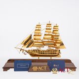 Quà tặng Thuyền Buồm mạ vàng 24k ACT GOLD ISO 9001:2015 (Mẫu 91)