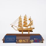 Quà tặng Thuyền Buồm mạ vàng 24k ACT GOLD ISO 9001:2015 (Mẫu 88)
