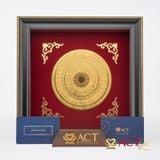 Tranh Mặt Trống Đồng dát vàng 24k ACT GOLD ISO 9001:2015