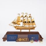 Quà tặng Thuyền Buồm mạ vàng 24k ACT GOLD ISO 9001:2015 (Mẫu 33)